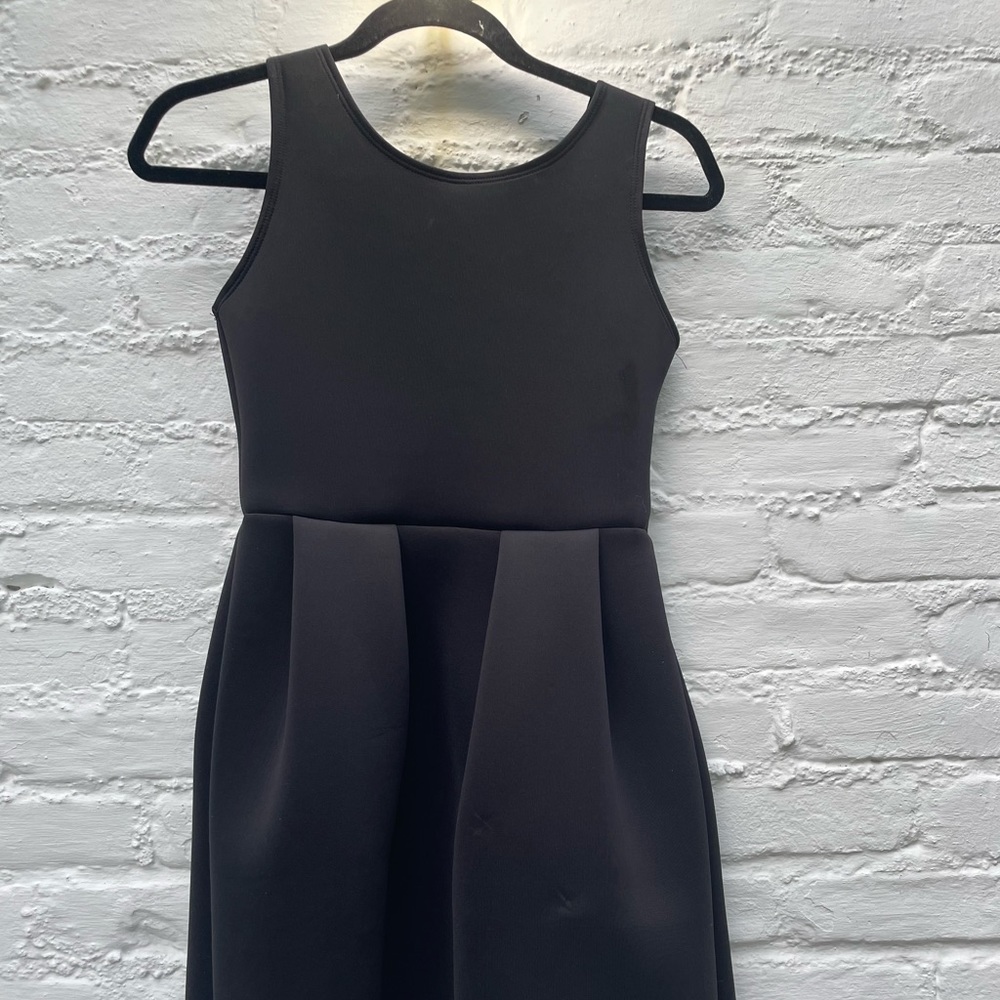 Cheryl kids puffy black mini dress
